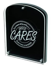 Custom Arched Award w/ 2 Layer HiTech Magnets (5 1/2"x 7"x 1") Screen-Printed