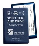 Custom Don't Text & Drive Insurance ID Card Holder/Foil Personalization