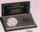 Custom Gold Plated Black Business Card Holder w/ Clock (Screened) (3 7/8"x2 1/2"), Price/piece