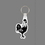 Custom Key Ring & Punch Tag - Tall Rooster Tag W/ Tab, Price/piece