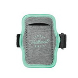 Custom JogStrap Heathered Jersey Knit/Neoprene Smartphone -iPod Holder, 4.75