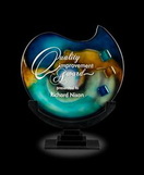 Custom Poseidon Art Glass Award