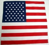 Custom 100% Micro Polyester USA Flag Bandanna 22