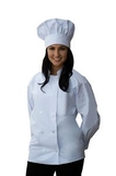 Custom Long Sleeve Chef Coat with Chest Pocket & Sleeve Pocket