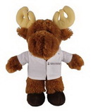 Custom Soft Plush Moose in Doctor's Jacket 12