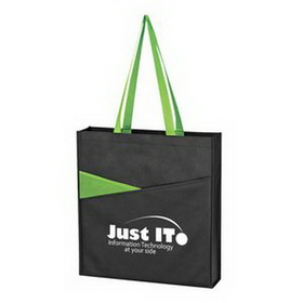 Custom Non-Woven Redirection Tote Bag, 14 3/4" W x 15 1/2" H x 3 1/4" D