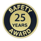Blank Safety Award Pin - 25 Year, 3/4