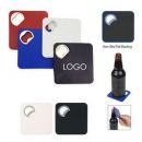 Custom Square Coaster With Bottle Opener, 3.15" L x 3.15" W