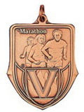 Custom 100 Series Stock Medal (Marathon) Gold, Silver, Bronze