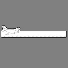 Custom 12" Ruler W/ Twin Engine Airplane Outline (Right Side View)