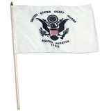 Custom Coast Guard Endura-Poly Mounted Flag (12