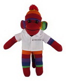 Custom Rainbow Sock Monkey (Plush) in Doctor's Jacket 10