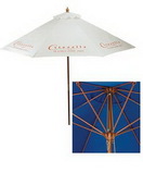Custom Wood Market Umbrella (9')