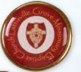 Custom Circle Printed Stock Lapel Pin (1 1/2