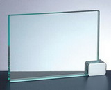 Custom 114-G68C1  - Fidelity Achievement Award with Rectangle Chrome Holder-Jade Glass