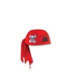 Custom Imprinted Red Pirate Scarf Hat