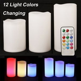 Custom Pack of 3 Remote Control LED Candles