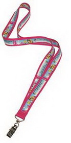 Custom USA made Lanyards - 3/4" Full color sublimation with Bulldog clip attachment