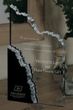 Custom 336-GK2Z08AC  - Mountaintop Achievement Award- Clear Acrylic