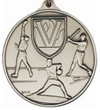 Custom 400 Series Stock Medal (Male Baseball Player) Gold, Silver, Bronze