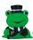 Blank Mini Rubber High Society Frog Toy