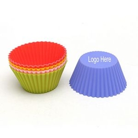 Custom Silicone Baking Muffin Cups, 2 3/4" D