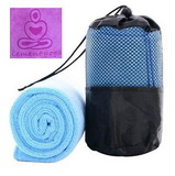 Custom Micro-fiber Towel for Travel/Beach/Sports w/Mesh Bag, 11 13/16