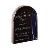 Custom Blue Wave Arch Acrylic Award (7 in), 7