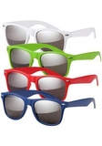 Custom Silver Mirrored Malibu Sunglasses, 5 3/4
