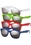 Custom Silver Mirrored Malibu Sunglasses, 5 3/4" L x 2" W, Price/piece