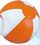 Blank 24" Inflatable Orange & White Beach Ball