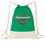 Custom Go Green Drawstring Duffle Bag, Price/piece