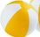 Blank 12" Inflatable Yellow & White Beach Ball