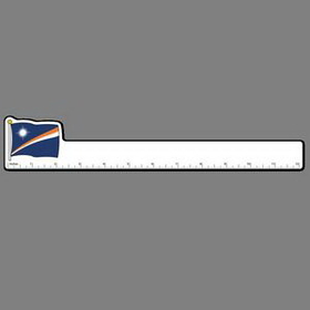 12" Ruler W/ Full Color Flag of Marshall Islands