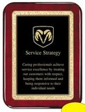 Custom Black Executive Rosewood Plaque Award (7