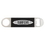 Custom Black/Silver Laserable Leatherette Bottle Opener, 1 1/2" L x 7" H x 1/8" Thick, Price/piece