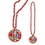 Custom Beads With International Flag Medallion, 33" L, Price/piece