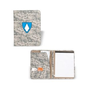 Custom Standard Digital Camo Padfolio, Personal Jotter, Notebook, 9.5" L x 12.5" W x 1/2" H