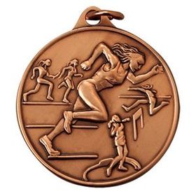 Custom Female Track IR Series Gold Medal (1 1/2")