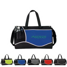 Custom Logo Duffel Bag, Travel Bag, Gym Bag, Carry on Luggage Bag, Weekender Bag, Sports Bag, 17" L x 10" W x 10" H