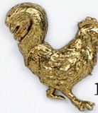 Custom Rooster Stock Cast Pin