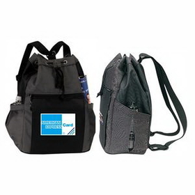 Drawstring Tote/Backpack, Personalised Backpack, Custom Logo Backpack, Printed Backpack, 19" L x 18" W x 7.5" H