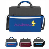 Two-Tone Accent Brief Bag, Personalised Briefcase, Custom Logo Briefcase, Printed Briefcase, 15.5