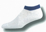 Custom White Heel & Toe or Tube Sock Footie w/ Knit-in Design (5-9 Small)