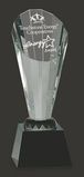Custom Applause Crystal Tower Trophy Award, 3 1/2