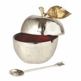 Custom Golden Vine Collection Pot w/ Spoon, 2.5