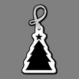 Custom Luggage Tag W/ Tab - Christmas Tree (Silhouette)