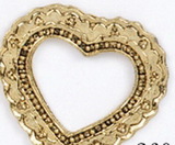 Custom Lace Heart Stock Cast Pin