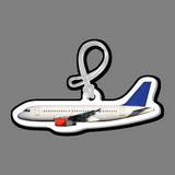 Custom Luggage Tag W/ Tab - Full Color Front Passenger Air Plane