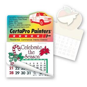 Cargo Van Shape Custom Printed Calendar Pad Sticker With Tear Away Calendar, 4" L X 3" W
